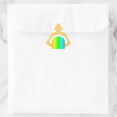 regenboogpuke emoji sticker (Tas)