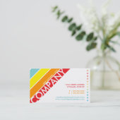 regenboogpunchcard klantenkaartje (Staand voorkant)
