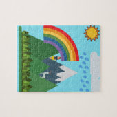 Regenboogpuzzel voor kinderen legpuzzel (Horizontaal)