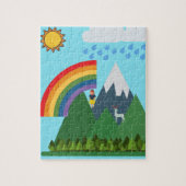 Regenboogpuzzel voor kinderen legpuzzel (Verticaal)