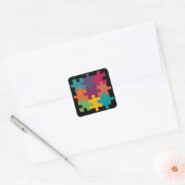 regenboogpuzzelstukjes sticker (Envelop)