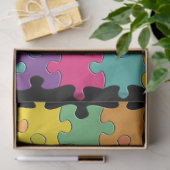 regenboogpuzzelstukjes tissuepapier (Geschenk)