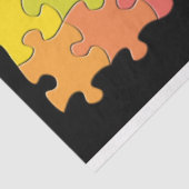 regenboogpuzzelstukjes tissuepapier (Detail)