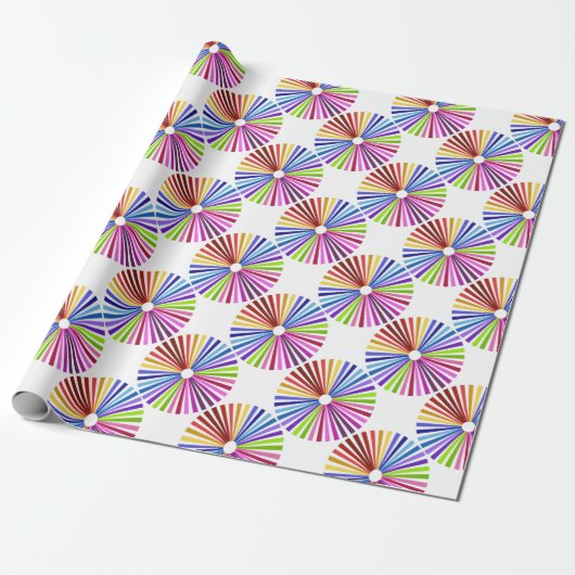 Regenboograd Cadeaupapier (Uitgerold)