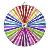 Regenboograd Dartbord (Voorkant)