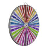 Regenboograd Dartbord (Voorkant Links)