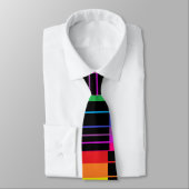 Regenboogrechthoeken Stropdas Kleurig Stropdas (Gebonden)