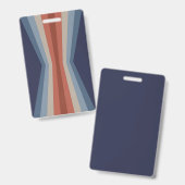 Regenboogreflectie in retro stijl badge (Voor- en achterkant)