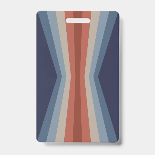 Regenboogreflectie in retro stijl badge (Voorzijde)