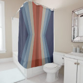 Regenboogreflectie in retrostijl douchegordijn (In situ)