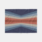 Regenboogreflectie in retrostijl fleece deken (Voorkant (Horizontaal))