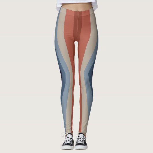 Regenboogreflectie in retrostijl leggings (Voorkant)
