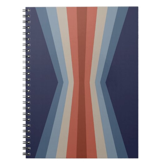 Regenboogreflectie in retrostijl notitieboek (Voorkant)