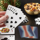 Regenboogreflectie in retrostijl pokerkaarten (Insitu)