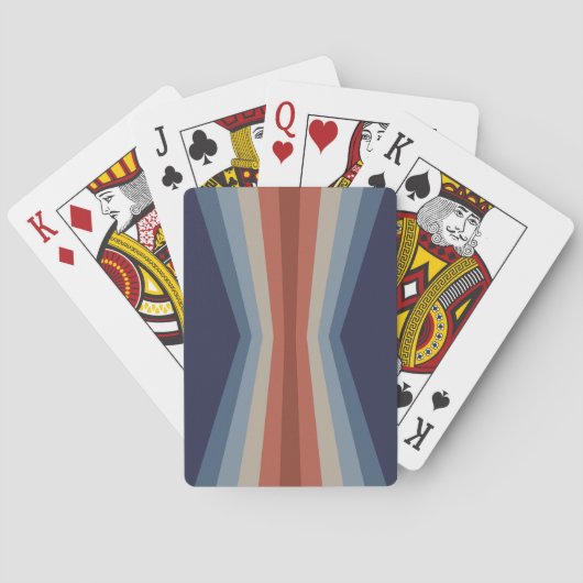 Regenboogreflectie in retrostijl pokerkaarten (Achterkant)