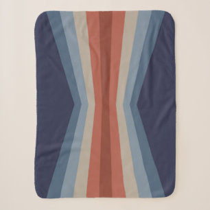 Regenboogreflectie in retrostijl sherpa deken
