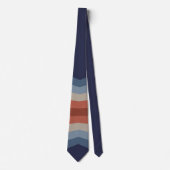 Regenboogreflectie in retrostijl stropdas (Voorkant)