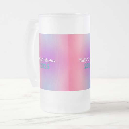 Regenboogreflecties Matglas Bierpul (Voorkant links)
