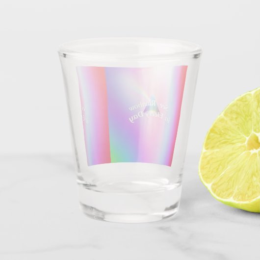 Regenboogreflecties Shot Glas (Achterkant)