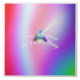 Regenboogreflecties Tegeltje