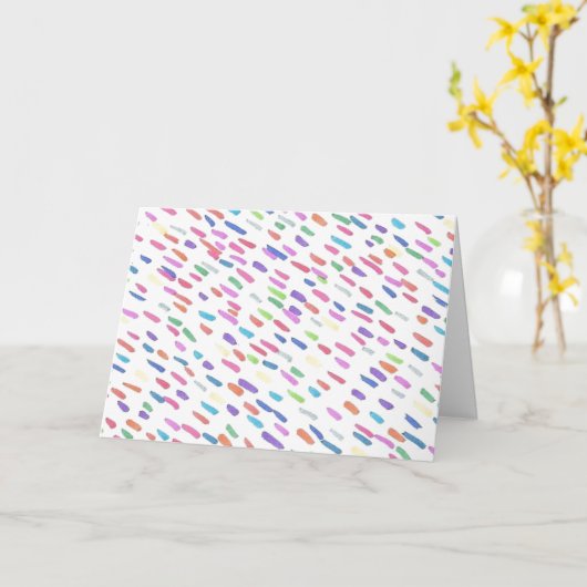 Regenboogregendruppel Kaart (Gele Bloem)