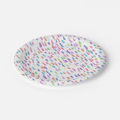 Regenboogregendruppel Papieren Bordje (Gekanteld)