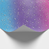 Regenboogregendruppels Cadeaupapier (Hoek)