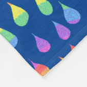 Regenboogregenval druppels Reiki Chakra Blanket Fleece Deken (Hoek)