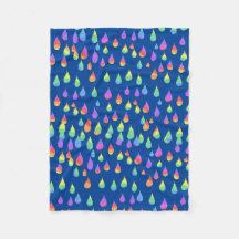 Regenboogregenval druppels Reiki Chakra Blanket