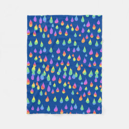 Regenboogregenval druppels Reiki Chakra Blanket Fleece Deken