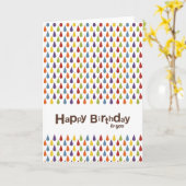 Regenboogregenval | Fijne verjaardag voor u Kaart (Gele Bloem)