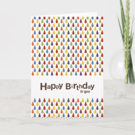Regenboogregenval | Fijne verjaardag voor u Kaart