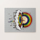 Regenboogregenval Legpuzzel (Horizontaal)