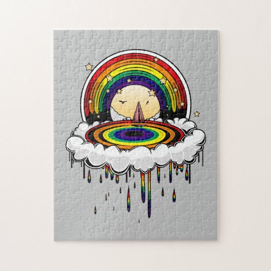Regenboogregenval Legpuzzel (Verticaal)