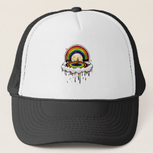 Regenboogregenval Trucker Pet