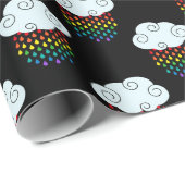 Regenboogregenwolken Cadeaupapier (Rol Hoek)