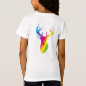 Regenboogrenrenrendier T-shirt (Achterkant)