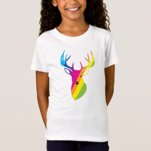 Regenboogrenrenrendier T-shirt