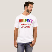 Regenboogrespect T-shirt (Voorkant volledig)