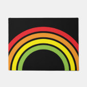 Regenboogretro Floormat Deurmat (Voorkant)