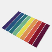 Regenboogretro Striped Floormat Deurmat (Schuin)