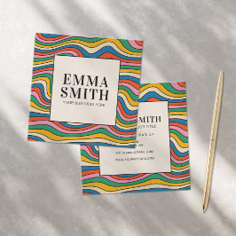 Regenboogretroflectoren Vierkante Visitekaartje