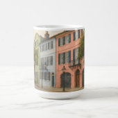 Regenboogrij van Charleston Waterverf Koffiemok (Center)