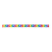 Regenboogrimpels Satijnen Lint (Voorkant)