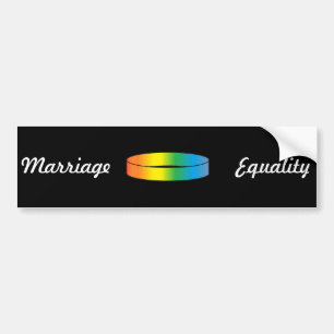 Regenboogring Bumpersticker