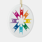 Regenboogring van humanisten keramisch ornament (Rechts)