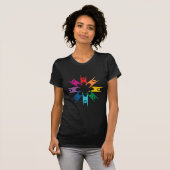 Regenboogring van humanisten t-shirt (Voorkant volledig)