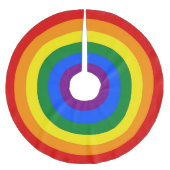 Regenboogringen Kerstboom Rok (Voorkant)