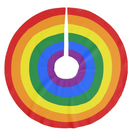 Regenboogringen Kerstboom Rok (Voorkant)