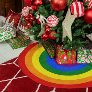Regenboogringen Kerstboom Rok